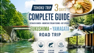 Tohoku 3-Day Complete Guide: A Fukushima-Yamagata Road Trip with Kitakata Ramen, Stream Fishing and Hot Springs