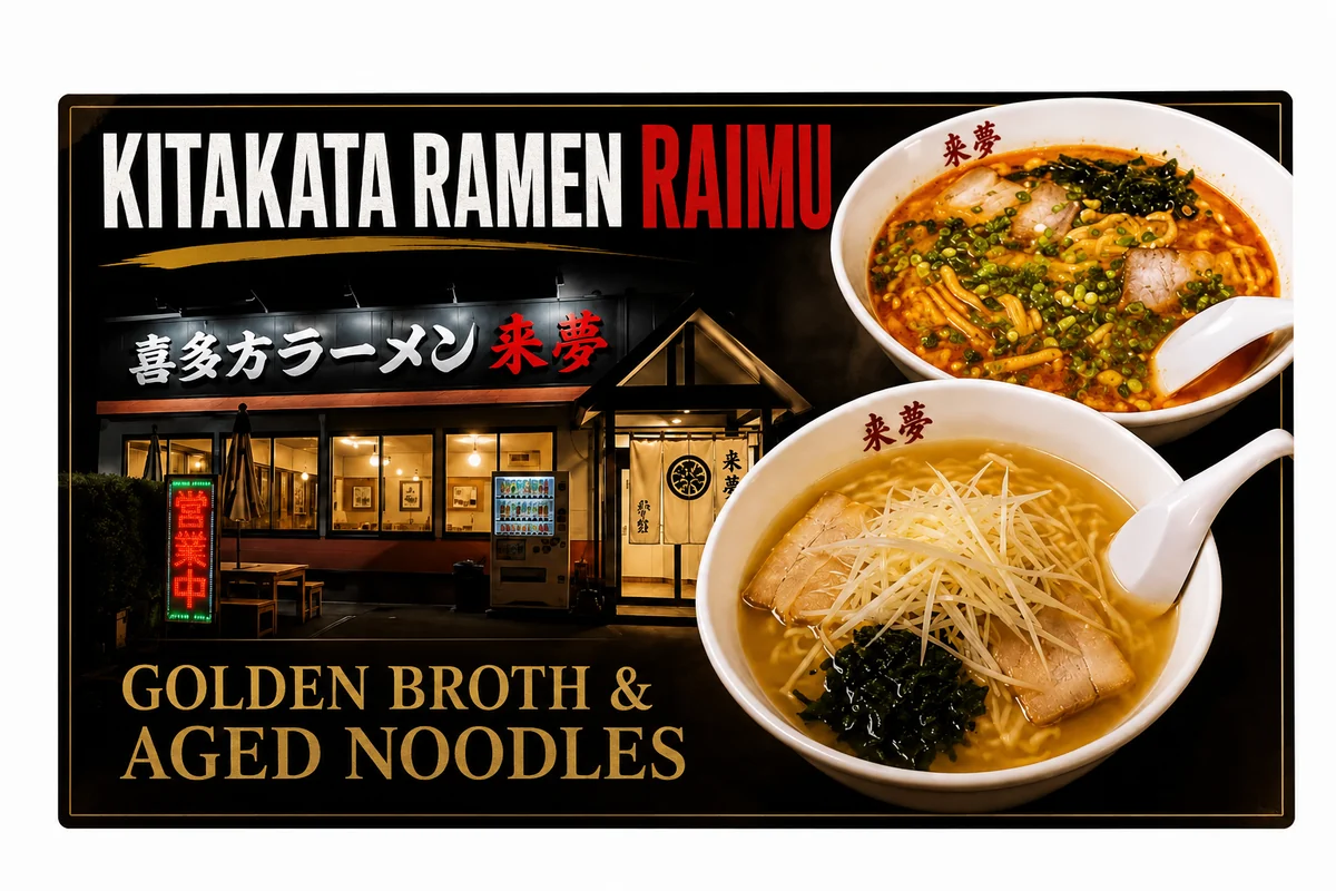 Kitakata Ramen Raimu: A Golden Broth and Aged Noodles Unchanged Since Opening
